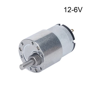 ✿ มอเตอร์ไฟฟ้า ลดความเร็ว แรงบิดสูง 7~960 RPM เพลาเอาท์พุต 6V 12V 24V