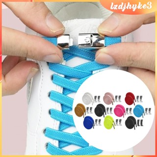 [lzdjhyke3] เชือกผูกรองเท้า ยืดหยุ่น แบน เทรนเนอร์ สําหรับผู้ใหญ่