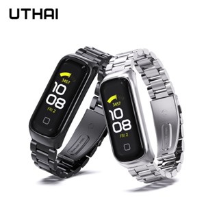 Uthai S50 สายนาฬิกาข้อมือสเตนเลส โลหะ หัวเข็มขัดแม่เหล็ก สําหรับ Samsung GALAXY FIT 2