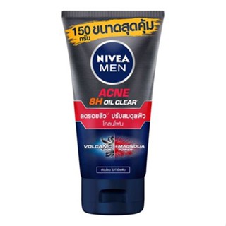 นีเวีย เมน มัดโฟมล้างหน้า แอคเน่ ออยล์ เคลียร์ 150 กรัม NIVEA Men Acne Oil Clear Mud Foam 150g