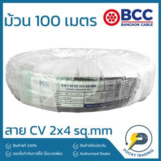 BCC สาย CV 2x4 sq.mm ยาว 100 เมตร