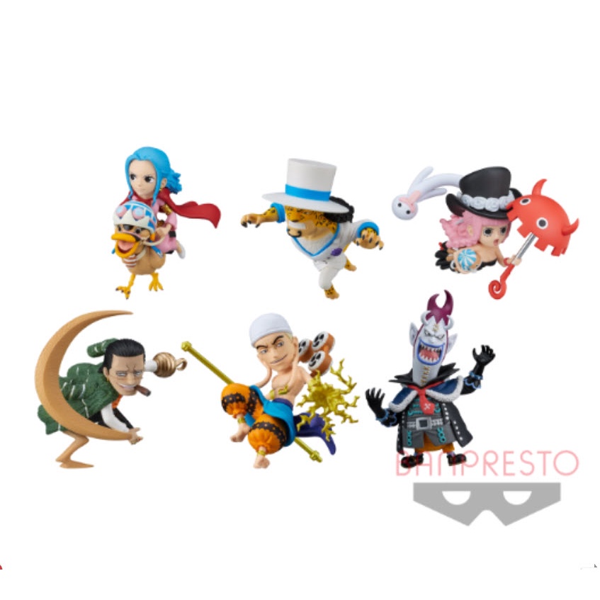 One piece WCF  Vol.6 World collectable figure ของแท้  คร็อกโคได, วีวี่+กาลู, ก๊อต เอเนล, รุจจิ, โมเร