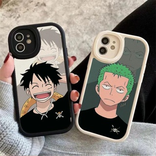 เคสโทรศัพท์มือถือหนังนิ่ม กันกระแทก ลายการ์ตูนลูฟี่ One Piece หรูหรา สําหรับ iPhone 13 12 11 14 Pro Max XR X XS 6 7 8 Plus SE 14Plus Mini