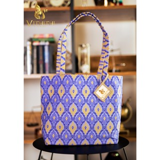 กระเป๋าผ้าไหมไทย Thai Silk Tote Bags (Thai Silk รหัส 154)