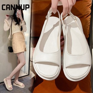 CANNUP รองเท้าแตะหญิง แฟชั่น slippers ออกไปข้างนอก 2023ใหม่ B28G023