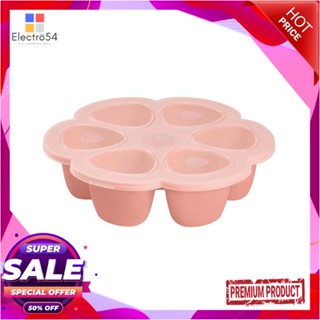 COMPARTMENT ถาดหลุม 6 ช่อง PP/ซิลิโคน 90ml BEABA สีชมพูCOMPARTMENT TRAY PP/SILICONE 6-COMPARTMENT 90ML BEABA PINK