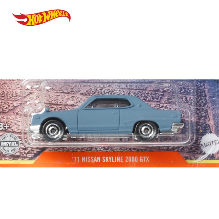 Hot Wheels Matchbox 1971 Nissan Skyline Gtx Blue 2000 - ของเล ่ นรถดั ้ งเดิม