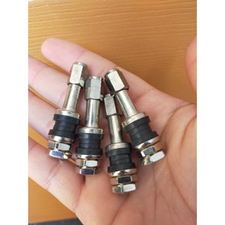 จุ๊บเลส จุ๊บลมยาง จุ๊บตรง ขันใน TR48E จำนวน 4 ชิ้นต่อชุด valve มาตรฐานยาว48