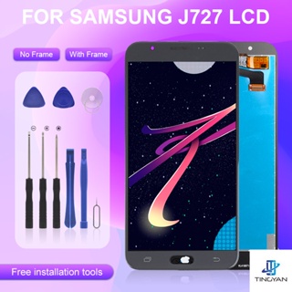 หน้าจอแสดงผลดิจิทัล lcd J7 2017 สําหรับ Samsung Galaxy J727 J727P J727F