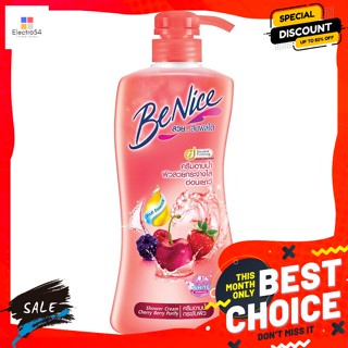 Benice(บีไนซ์) บีไนซ์ ครีมอาบน้ำ สูตรเชอร์รี่เบอร์รี่ พิวริฟาย 450 มล. Benice Shower Cream Cherry Berry Purify Formula 4