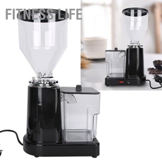 Fitness Life SD‑918 เครื่องบดกาแฟไฟฟ้าแบบปรับได้ละเอียดพิเศษ Coffee Grinder เครื่องบดกาแฟแบบปลั๊ก EU 220V สีดำ