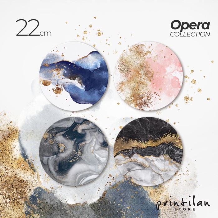 [รอบ 22 ซม.] OPERA COLLECTION CAKE BOARD / Printilan Store CAKE Stand