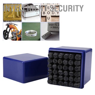 Intelligent Security 36 ชิ้น/เซ็ต 6 มม. เหล็กตัวอักษร Letter &amp; Number Stamp Punch Die Tool Kit