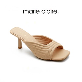 Bata บาจา ยี่ห้อ Marie Claire รองเท้าส้นสูง รองเท้าเสริมส้นแบบสวม สูง 2.5 นิ้ว สำหรับผู้หญิง  รุ่น MICHIGAN สีเบจ 6703286