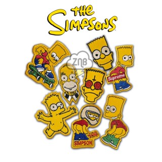 แผ่นแพทช์ปักลายโลโก้สัญลักษณ์ the simpsons