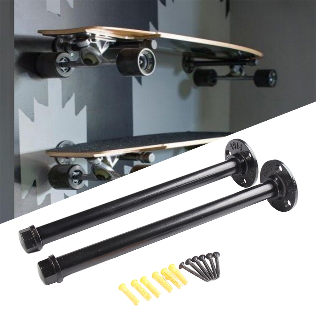 Durable Wall Mount Skateboard Deck Display Wall Mount Hanger Rack