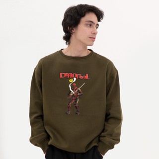 Marvel Collection M231 เสื้อคอกลม ลาย Marvel Deadpool 2572