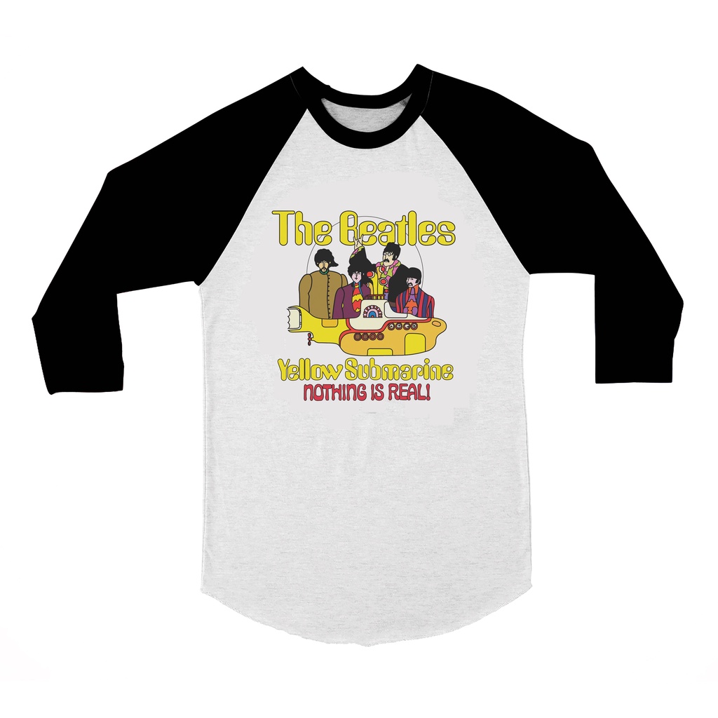THE BEATLES - YELLOW SUBMARINE ~ เสื้อยืด RAGLAN