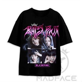 BTS BLACK PINK Q11 SURREALISM Graphic Tee:Rosé/Lisa/Jennie/Jisoo  T Shirt Breathable Retro Casual Re_05