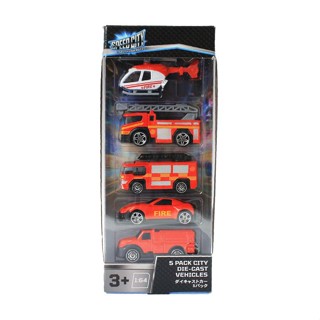 Toys R Us Speed City สปีด ซิตี้ รถของเล่น รถไดคาสต์ เซทดับเพลิง 5คัน(924676)