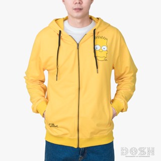 DOSH MEN JACKET HOODIE THE SIMPSONS เสื้อแจ็คเก็ตฮู้ด DSIMJ5001-YE