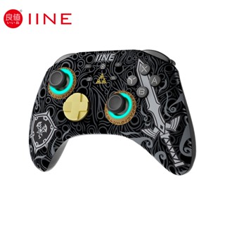 Iine Ares ตัวควบคุมไร้สาย Pro พร้อมแจ็คหูฟัง ไฟ RGB สําหรับ Nintendo Switch