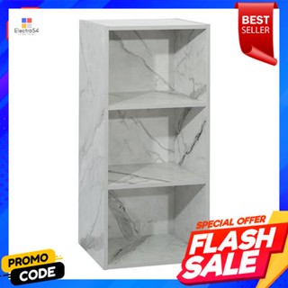 Tier ชั้นวางของ 3 ชั้น KASSA รุ่น ลายหินอ่อน ขนาด 42 ซม. สีขาว3 Tier Shelf KASSA Model Marble Pattern Size 42 cm. White