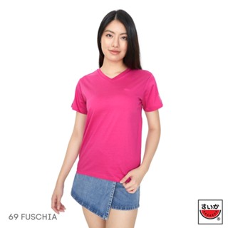 แตงโม (SUIKA) - เสื้อแตงโม ORIGINAL T-SHIRTS คอวี คอกลม สี 69.FUSCHIA