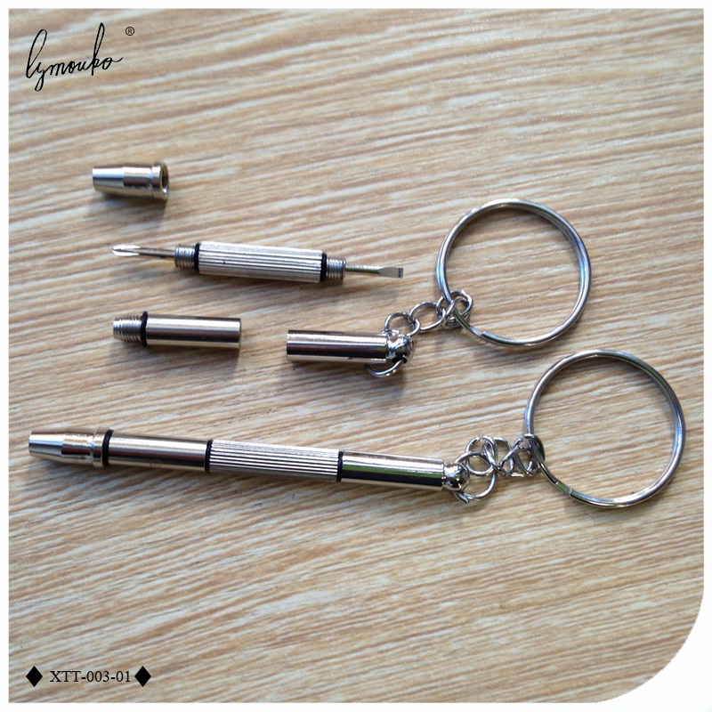 2 ชิ้นแบบพกพาปฏิบัติ Multi-function แว่นตา 1.9 มิลลิเมตรไขควงสําหรับ Mini Key Chain แว่นตากันแดดนาฬิกาเครื่องมืออุปกรณ์เสริม