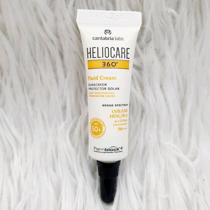 HELIOCARE 360 Fluid Cream SPF50+ 5ml (ขนาดทดลอง) ของแท้ 100% สำหรับผิวธรรมดาถึงผิวแห้ง
