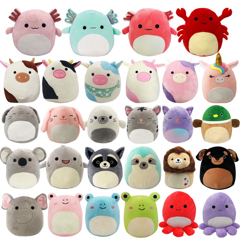Squishmallows ตุ๊กตาสัตว์ ตุ๊กตายัดไส้ ของเล่นเอาใจใส่ การ์ตูน Salamander ตุ๊กตาของเล่น วันเกิด ตุ๊กตาขนาดใหญ่ ตุ๊กตาของขวัญ