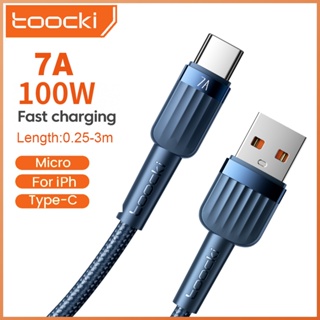 Toocki 7A USB Type C Cable 100W 60W Fast Charging PD Cable Data Cord