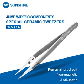 Sunshine SC-11A แหนบเซรามิค ป้องกันการลื่นไถล กันไฟฟ้าสถิตย์ สําหรับลวดบิน IC