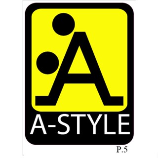 สติ๊กเกอร์P.5  A-STYLE งานอิงค์ขนาด 6.5 x 8.5 cm