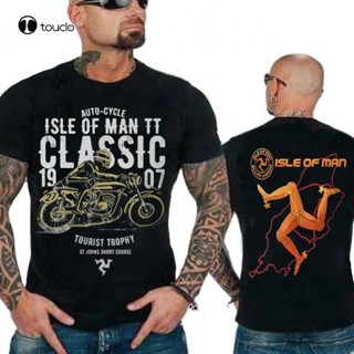 Isle Of Man Classic Tt Vintage รถจักรยานยนต์เสื้อยืด Tee เสื้อS-5XL