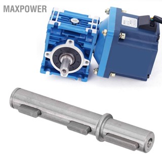 Maxpower เส้นผ่านศูนย์กลางเพลาเดี่ยวเอาต์พุต 18 มม. 0.71in ความยาว 128 5.04in สำหรับ Worm Reducer Gearbox NMRV040 RV040 Nema34 Stepper Motor