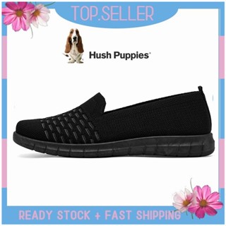 HUSH PUPPIES รองเท้าโลฟเฟอร์ ส้นแบน แบบสวม สําหรับผู้หญิง