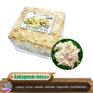 Sphagnum moss มอสขาว  สะอาด  ปลอดภัย  ไร้สารพิษ  วัสดุรองพื้น สำหรับสัตว์เลี้ยง