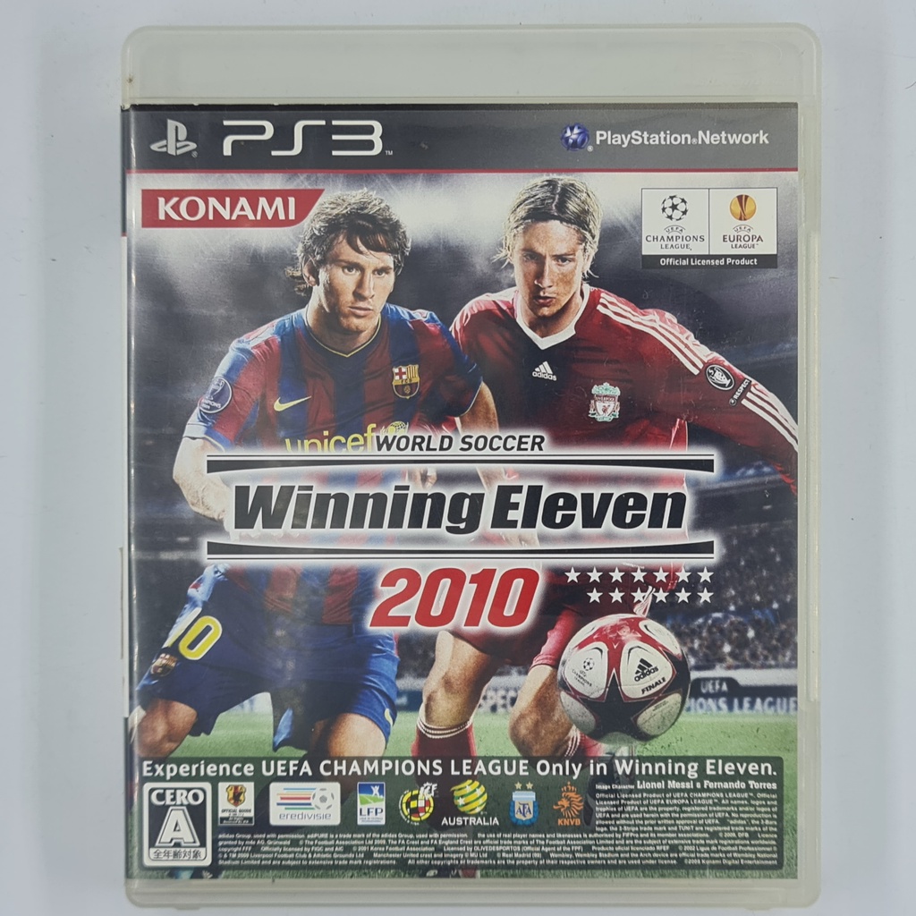 [00108] World Soccer Winning Eleven 2010 (JP)(PS3)(USED) แผ่นเกมแท้ มือสอง !!
