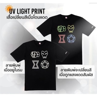 เสื้อยืดมาร์เวล AVENGERS GAME-9003-BL (เรืองแสงในที่มืด)_04