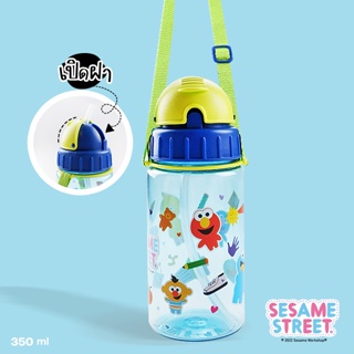 SST-Sesame Street Water Bottle Sling-Blue 350 ml.