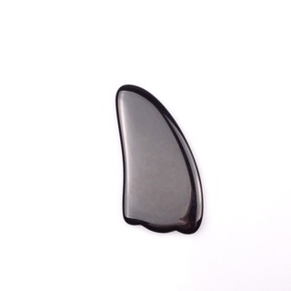 Obsidian Gua Sha เครื่องนวดหน้า หยก รูปกรงเล็บ ขนนก กัวซา