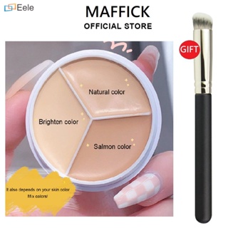 Maffick 3สีคอนซีลเลอร์ Palette Professional แต่งหน้า Face Eye Contour Face คอนซีลเลอร์ Dot Dark Circle Face Correction (ของขวัญ: แปรง) Hexageele