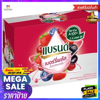 BRAND’S(แบรนด์) แบรนด์ เบอร์รี่พลัส บ็อกบิลเบอร์รี่ 42 มล. แพ็ค 12 Brand Berry Plus Bob Bilberry 42 ml. Pack 12