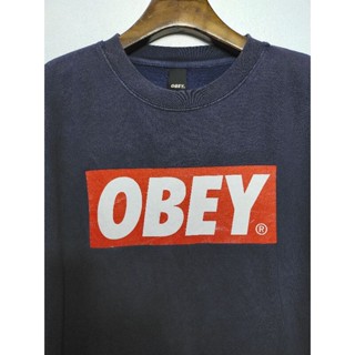 เสื้อแขนยาว มือสอง งานแบรนด์ OBEY อก 44 ยาว 27