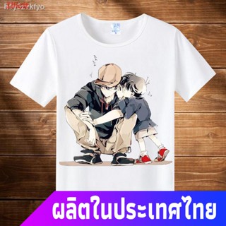 นักสืบโคนันเสื้อยืดยอดนิยม [แขนสั้น][Free Shipping] Detective Conan T-shirt Male Cartoon Anime Peripheral Short=6o