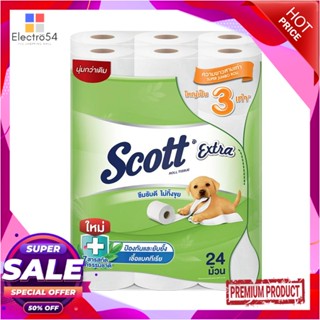 TOILET กระดาษชำระ SCOTT EXTRA SP JUMBO ROLL แพ็ค24TOILET TISSUE SCOTT EXTRA SP JUMBO ROLL PACK 24