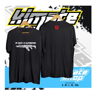 เสื้อยืด พิมพ์ลาย R-301 CARBINE WEAPON APEX LEGENDS GAME GAMER KIMATE SHOP_11