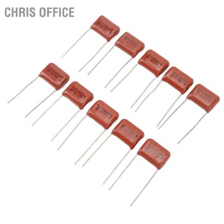 Chris office 10 ชิ้น Capacitor กีตาร์ Volume Tone สำหรับกีตาร์ไฟฟ้า Bass Dark Red