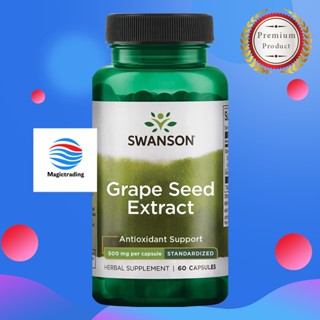 Swanson Grape Seed Extract (Standardized) 500 mg / 60 Caps